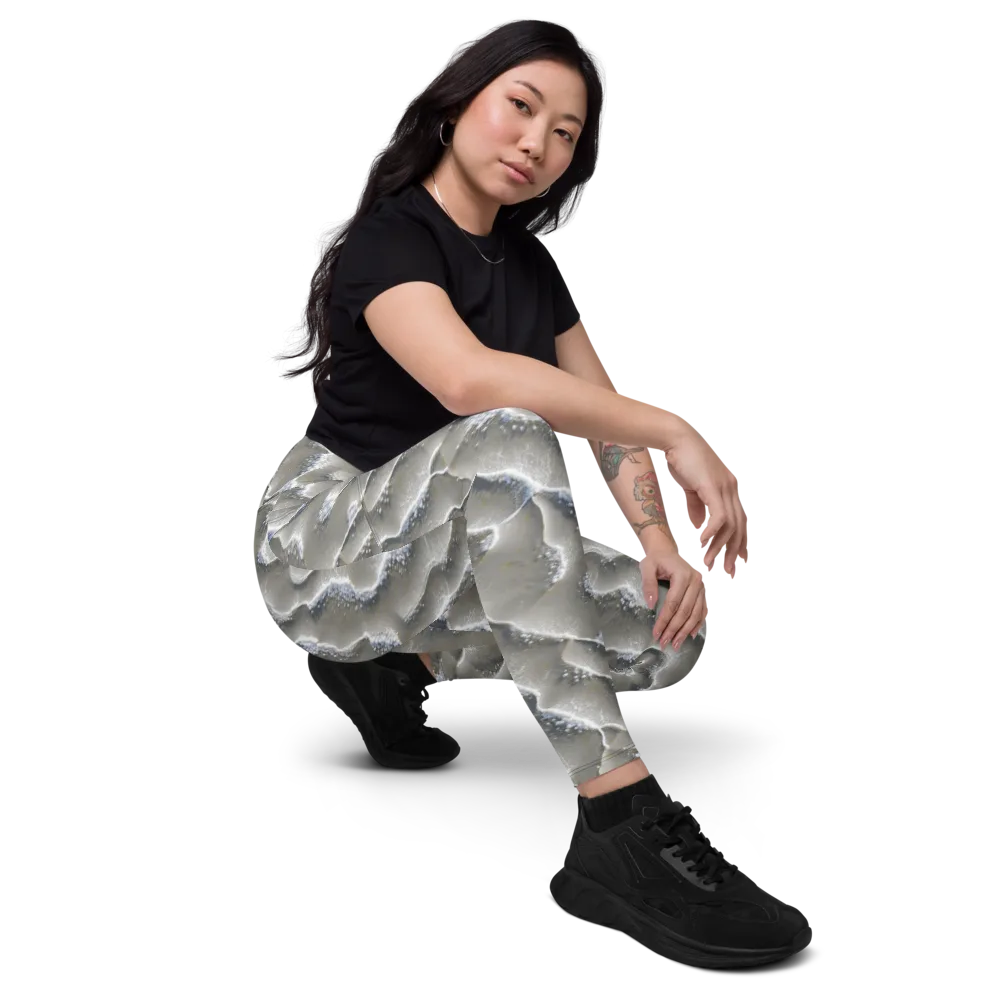 Moonlit Shoals on Leggings with Pockets — Right Front
