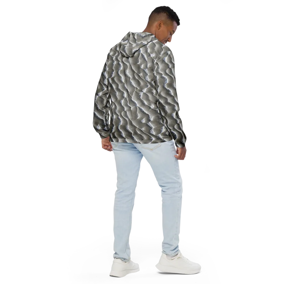 Moonlit Shoals on Men's Windbreaker — Back