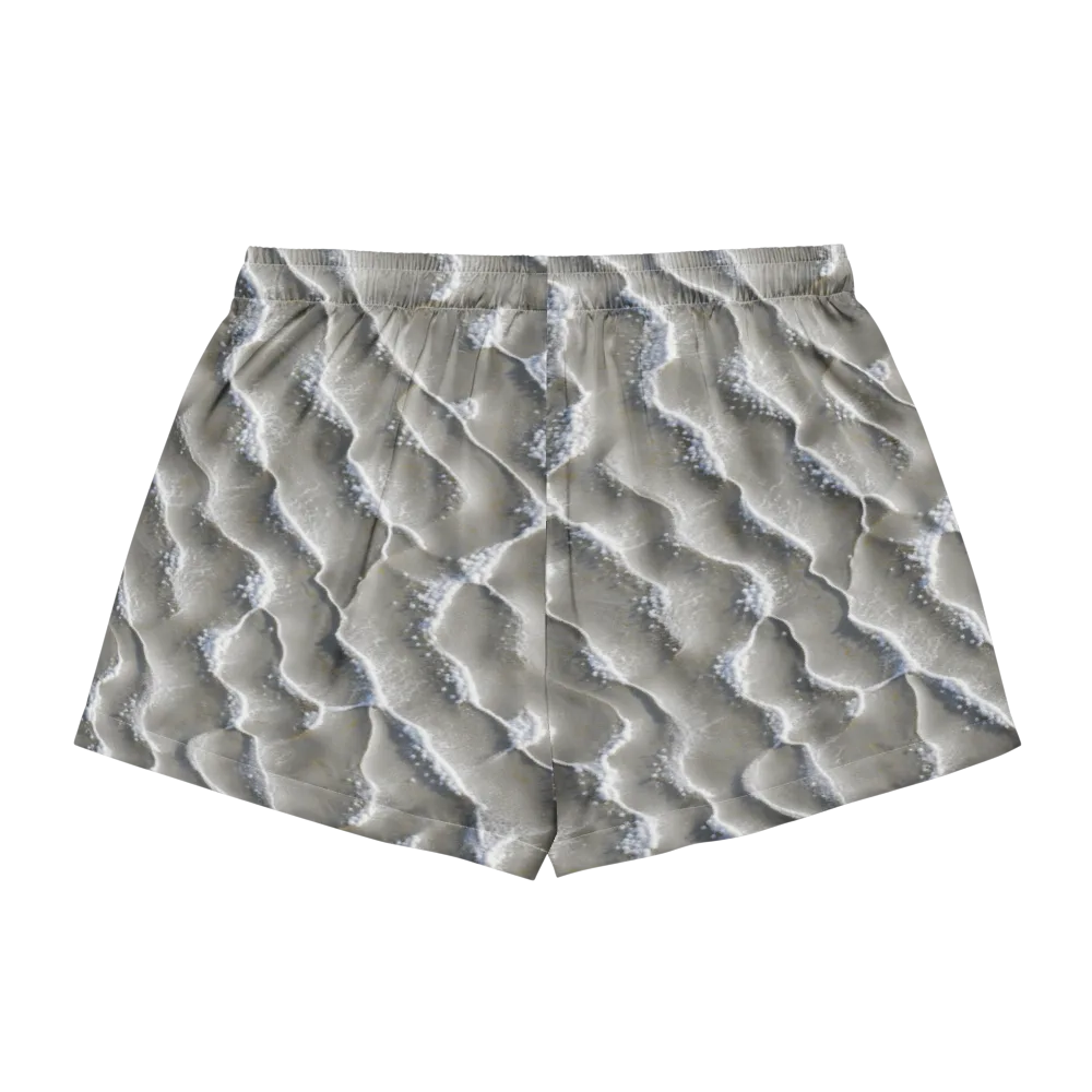 Moonlit Shoals on Women's Pajama Shorts — Back