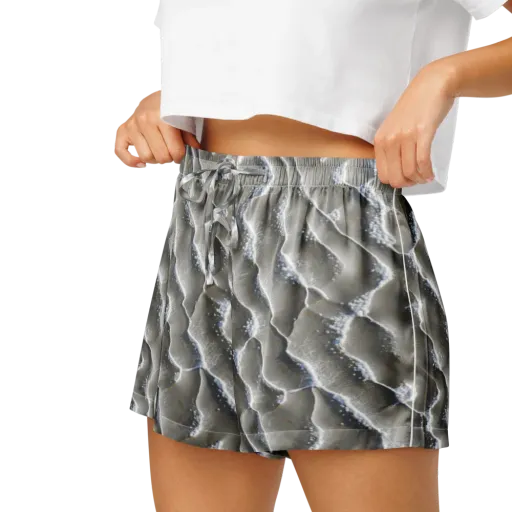 Moonlit Shoals on a Women's Pajama Shorts