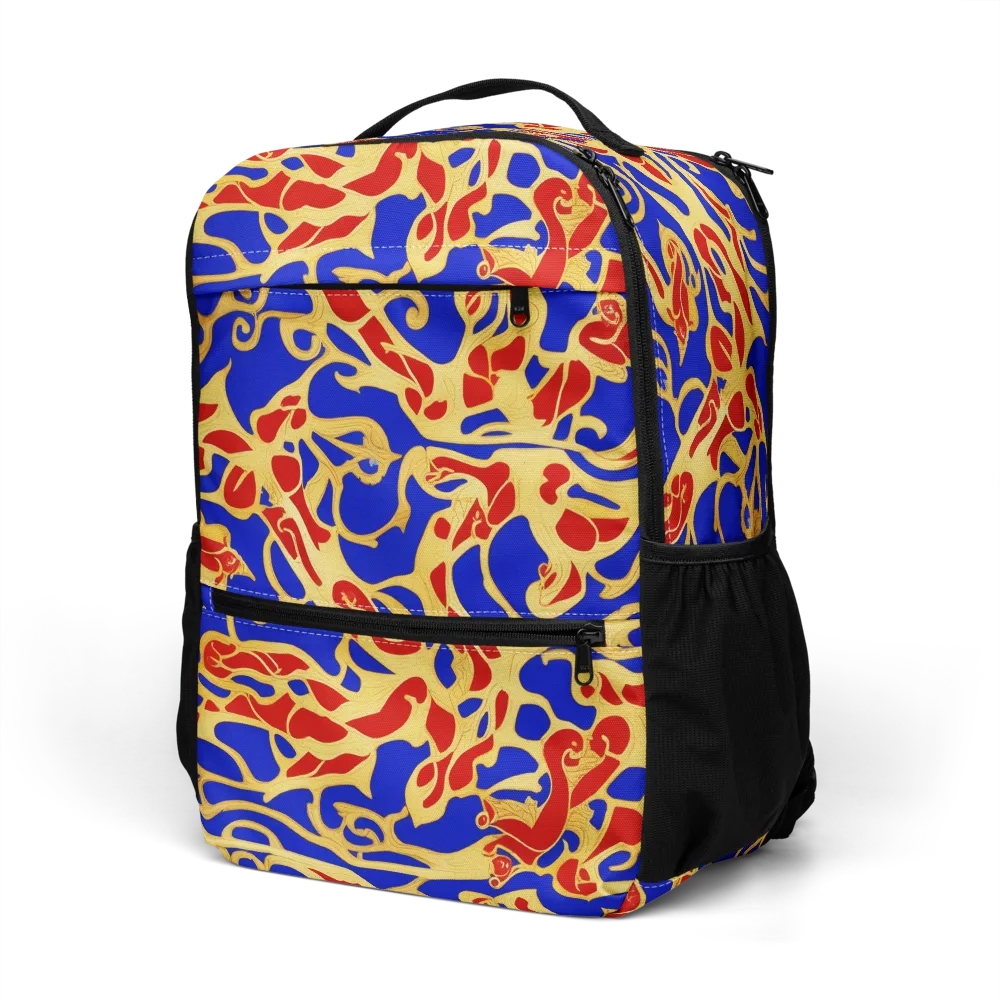 Royal Flame on Utility Backpack — Left Front