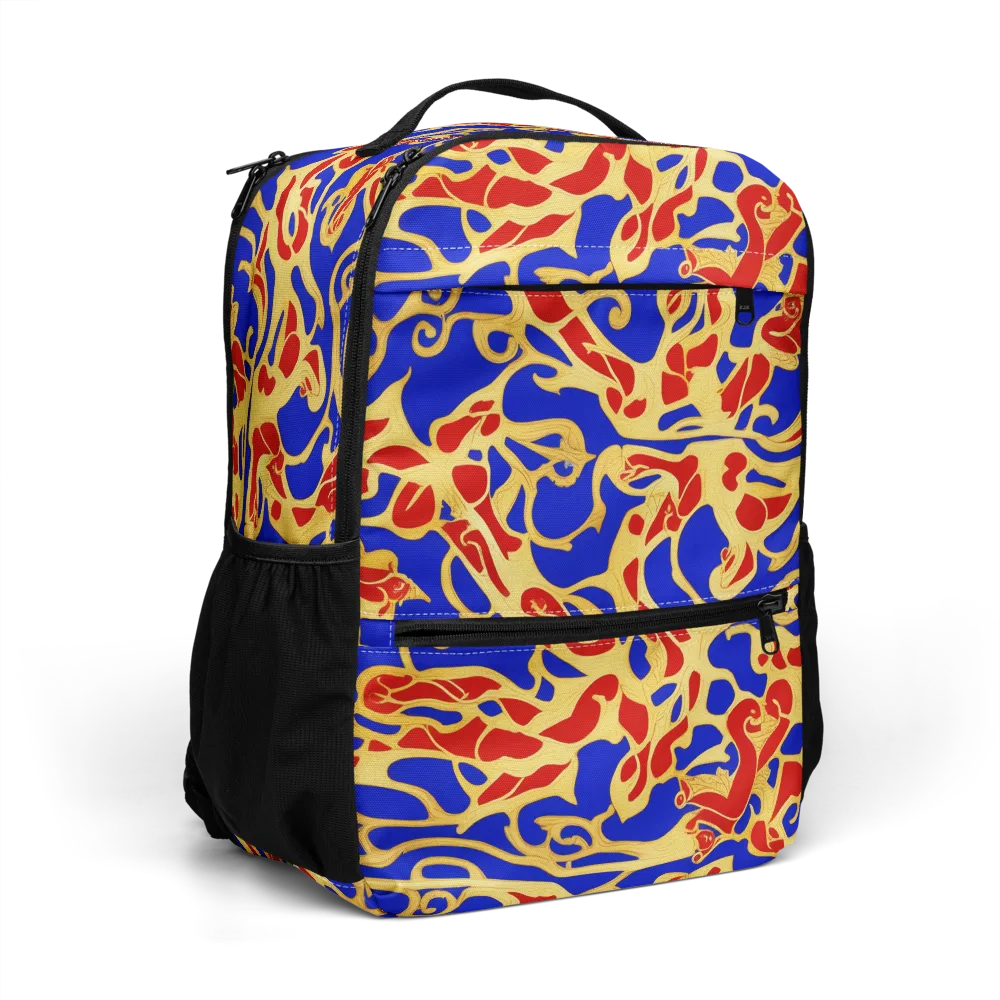 Royal Flame on Utility Backpack — Right Front