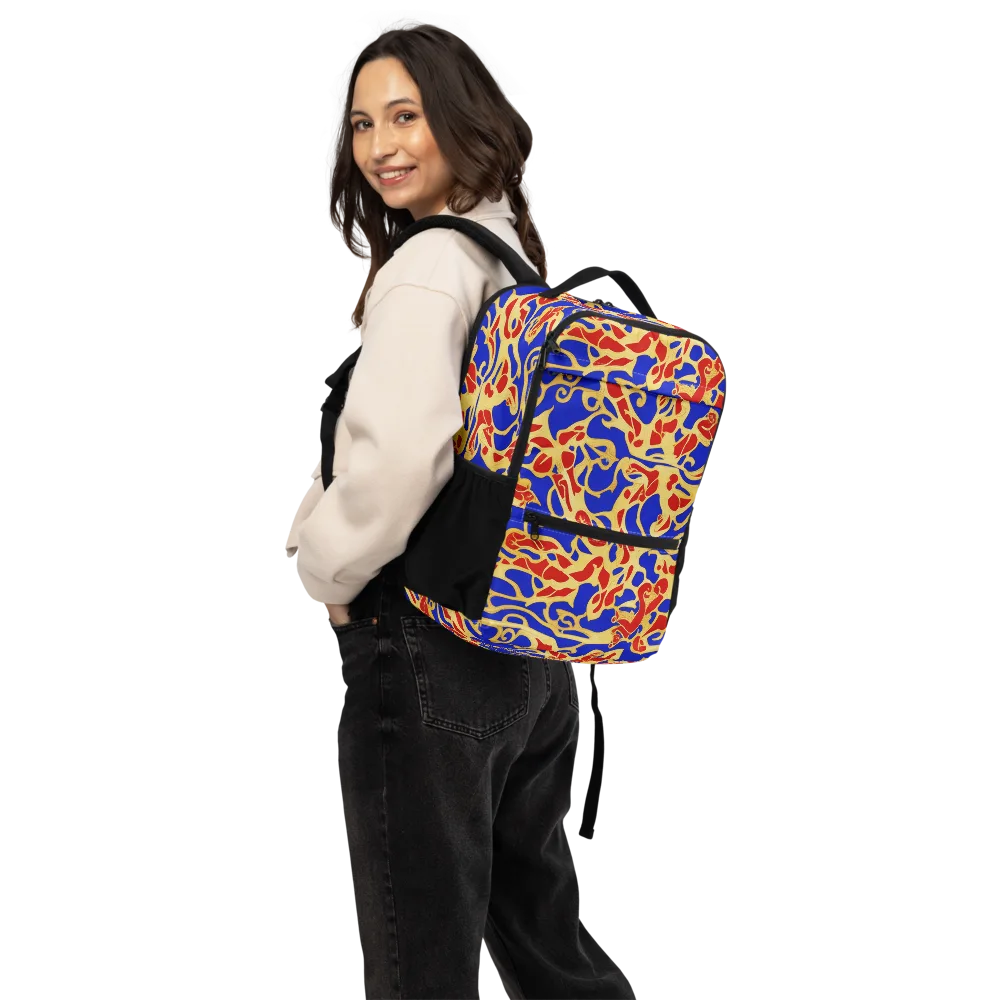 Royal Flame on Utility Backpack — Back