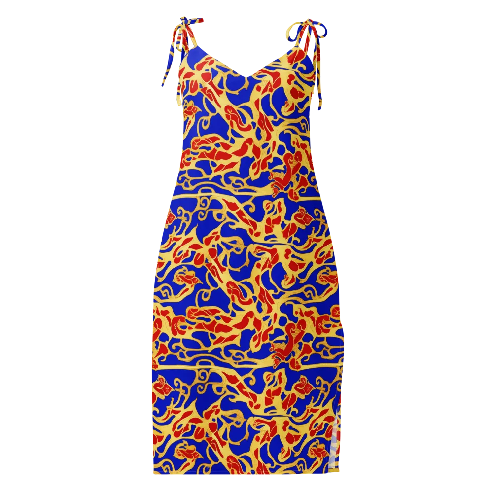 Royal Flame on Slip Dress — Front