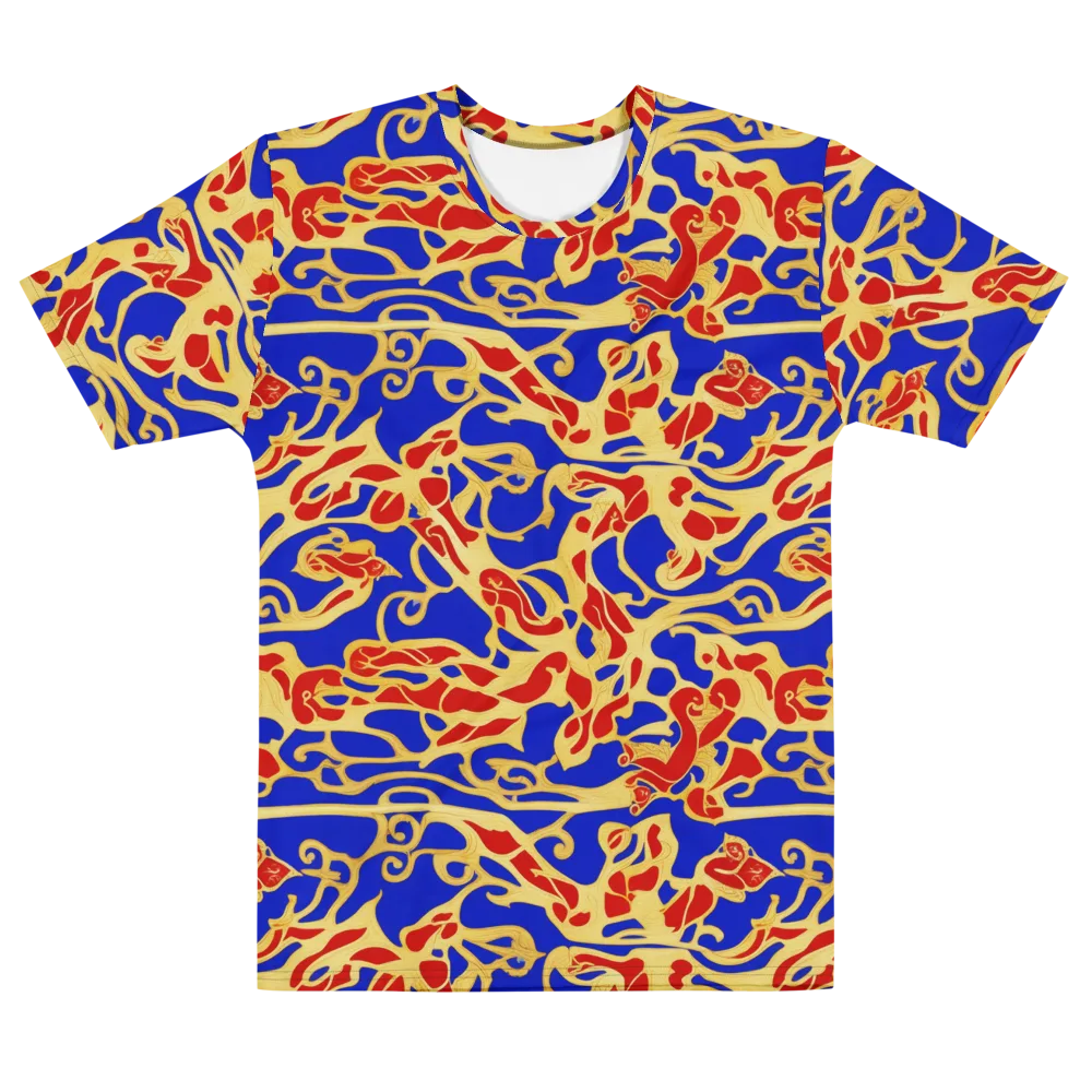 Royal Flame on Men's Cotton Crew Neck T-Shirt — Front