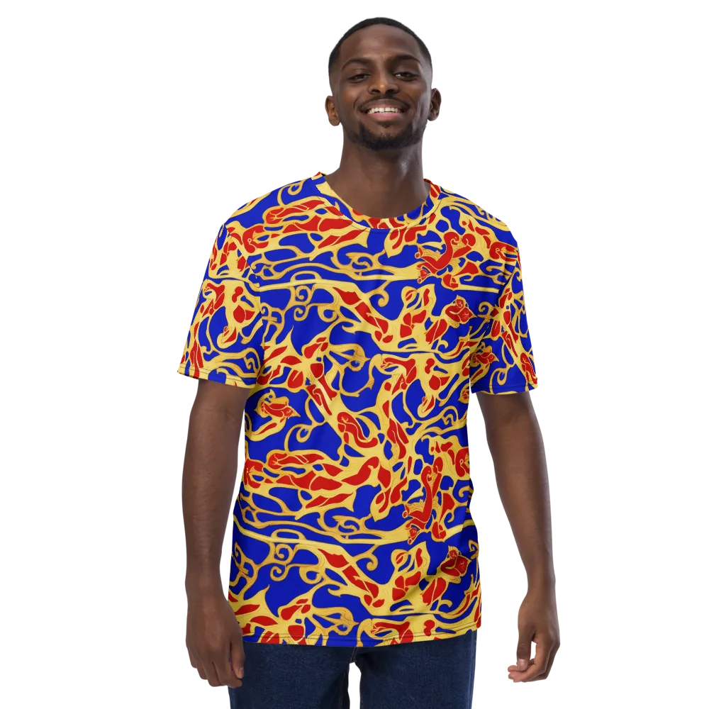 Royal Flame on Men's Crew Neck T-Shirt — Front