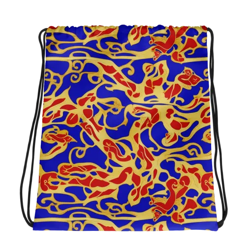 Royal Flame on a Drawstring Bag