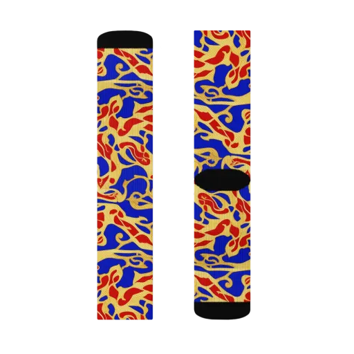 Royal Flame on a Socks