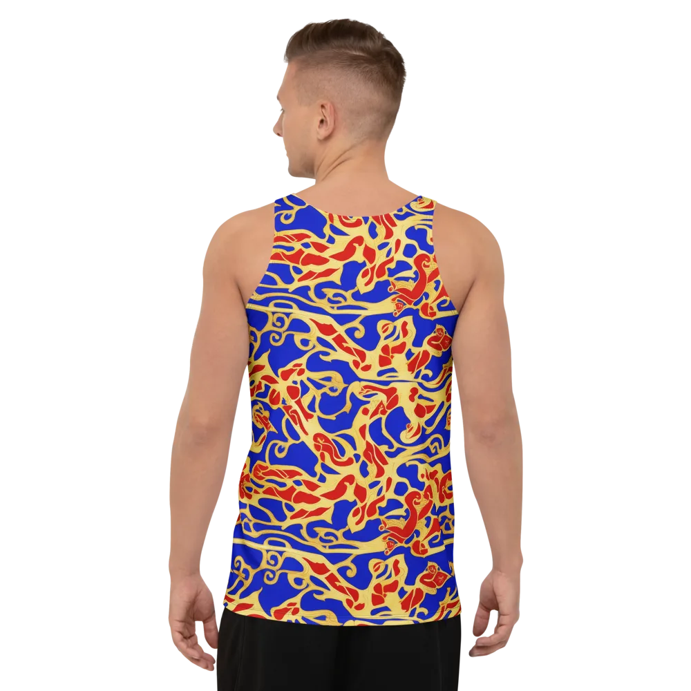Royal Flame on Men's Tank Top — Back