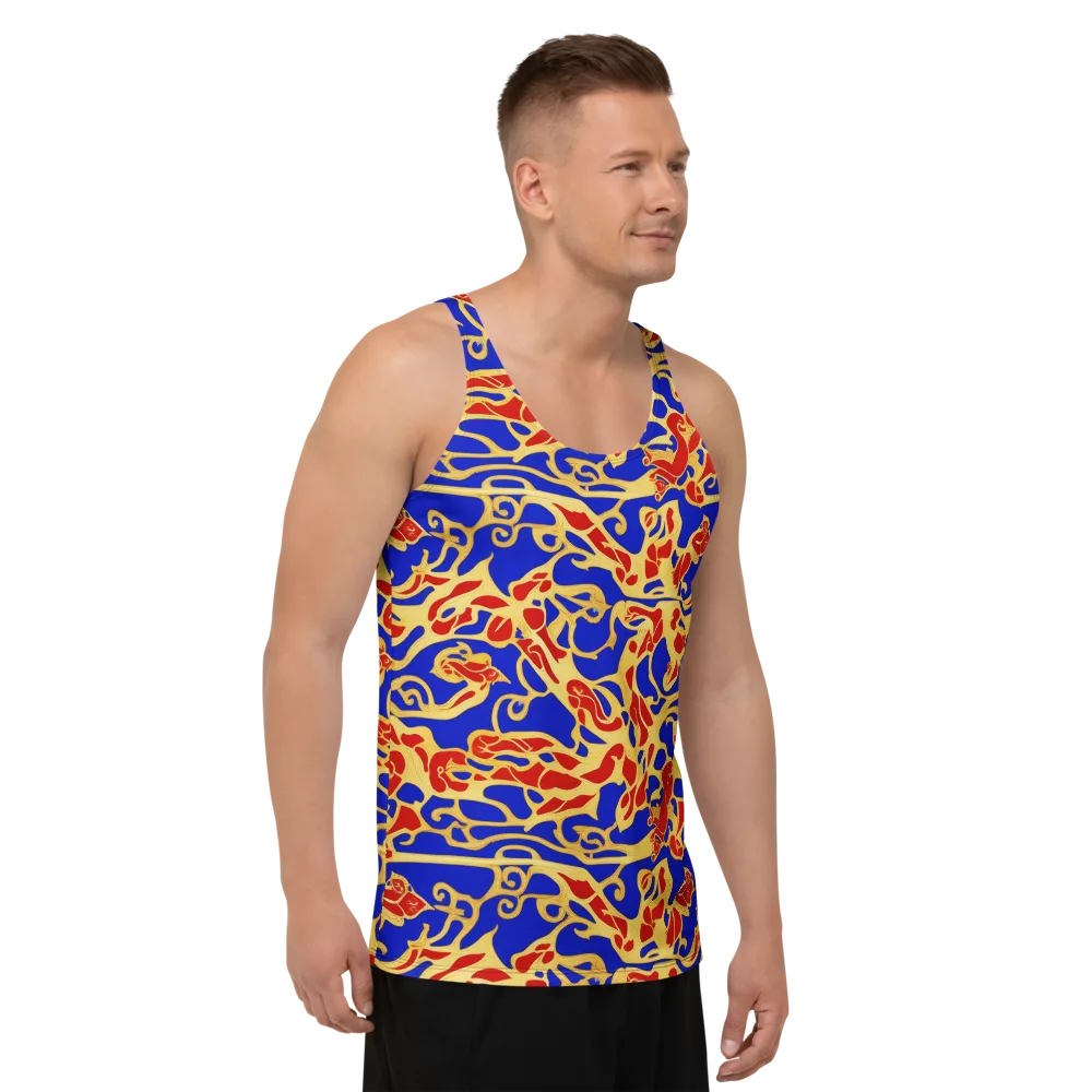 Royal Flame on Men's Tank Top — Right Front