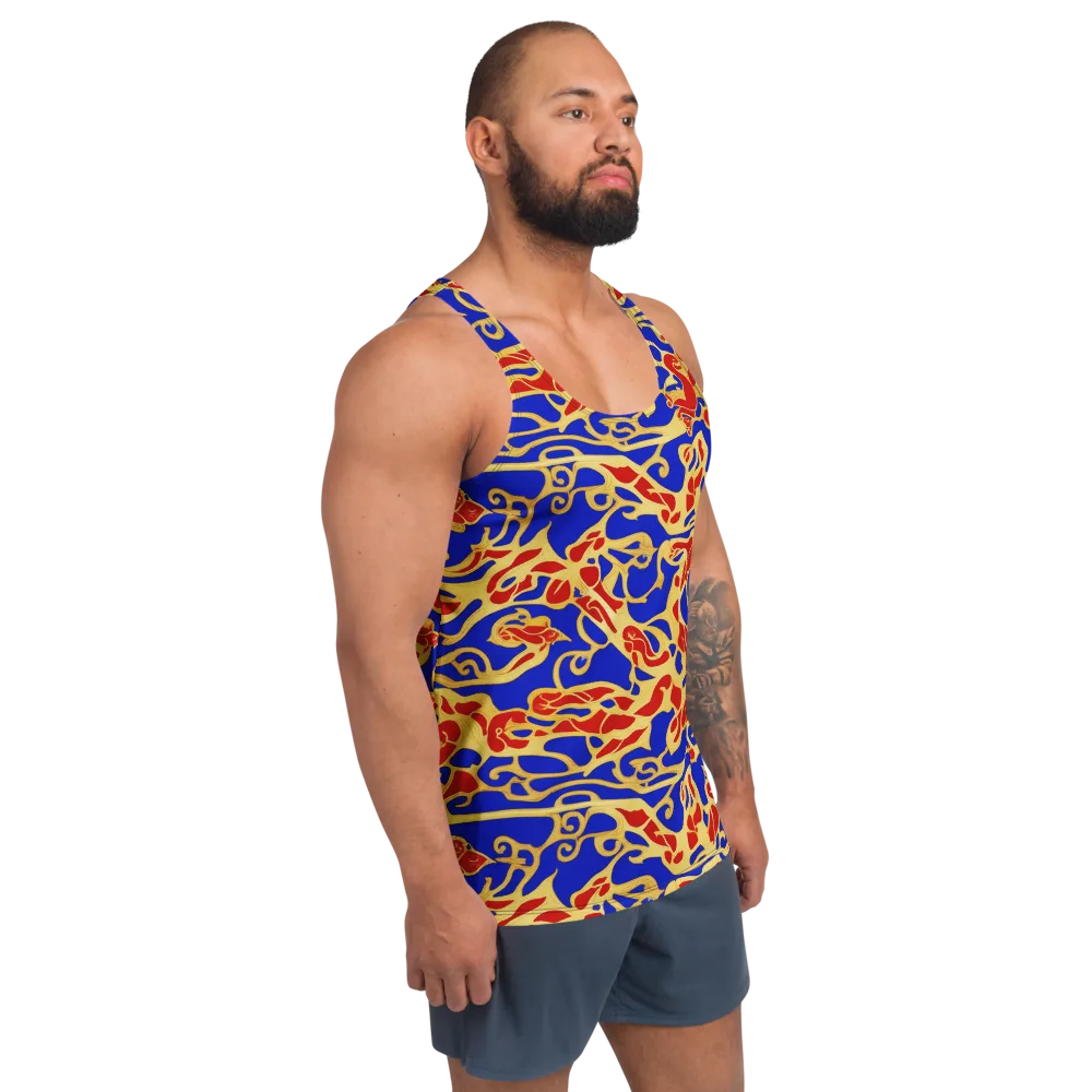 Royal Flame on Men's Tank Top — Right Front
