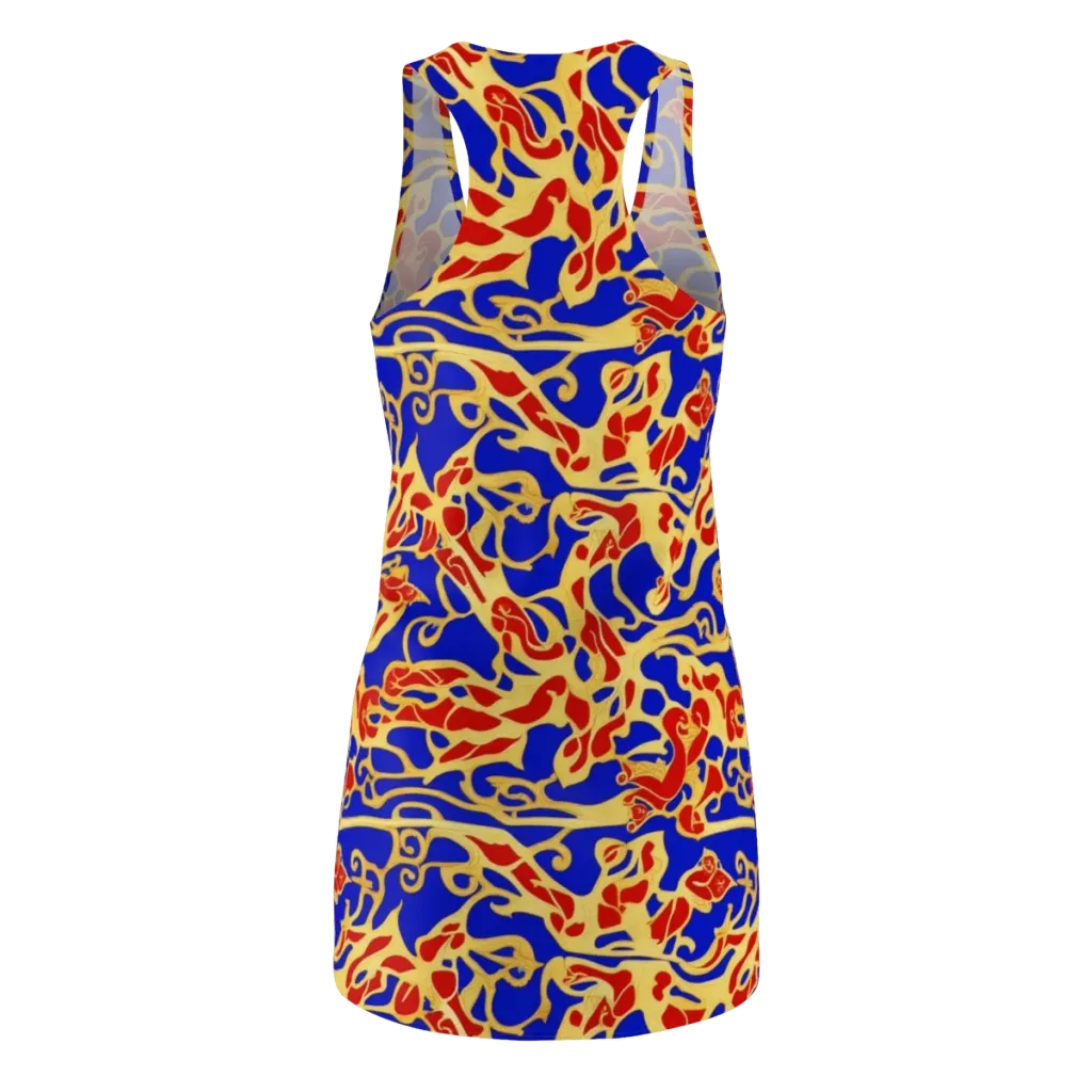 Royal Flame on Racerback Dress — Back