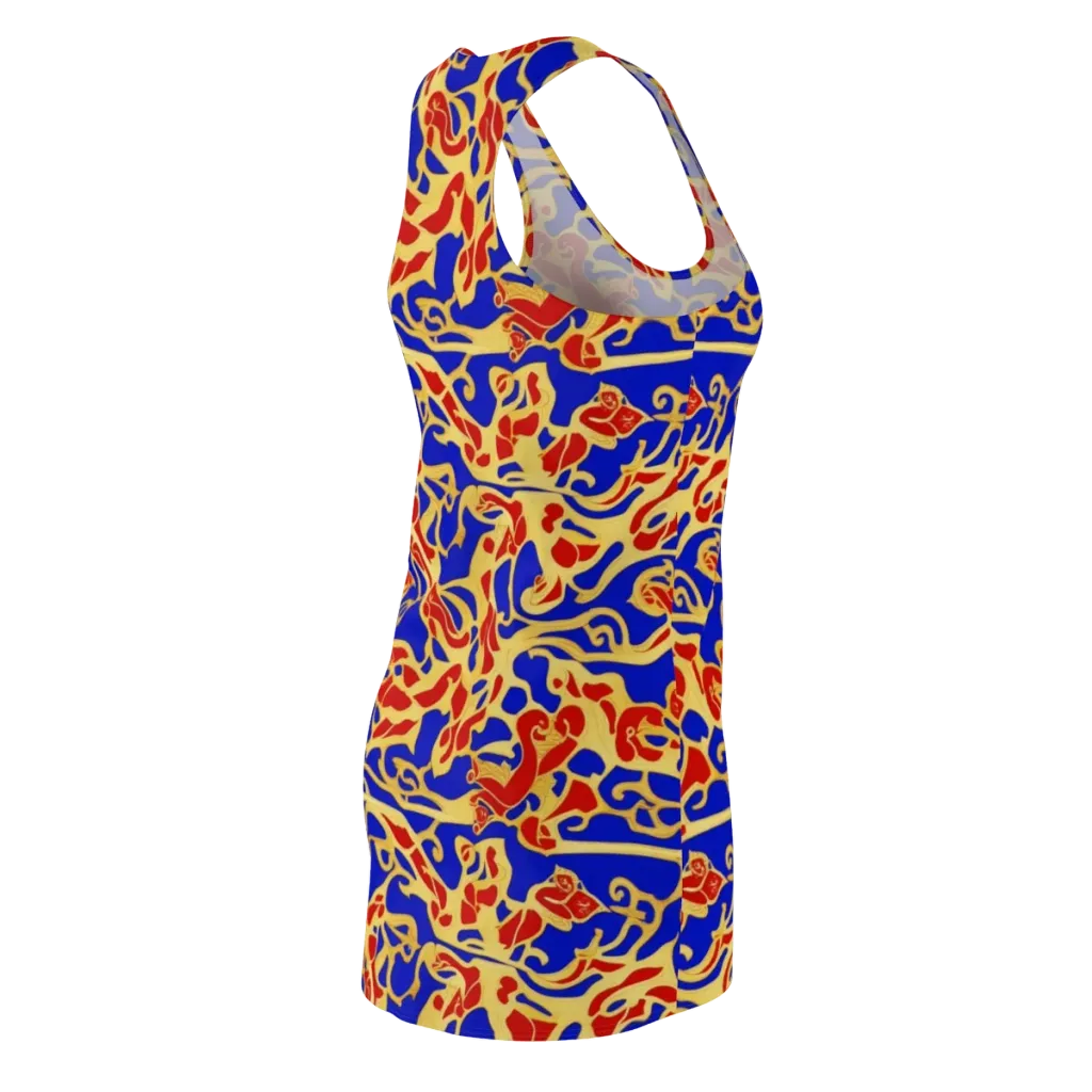 Royal Flame on Racerback Dress — Back Side