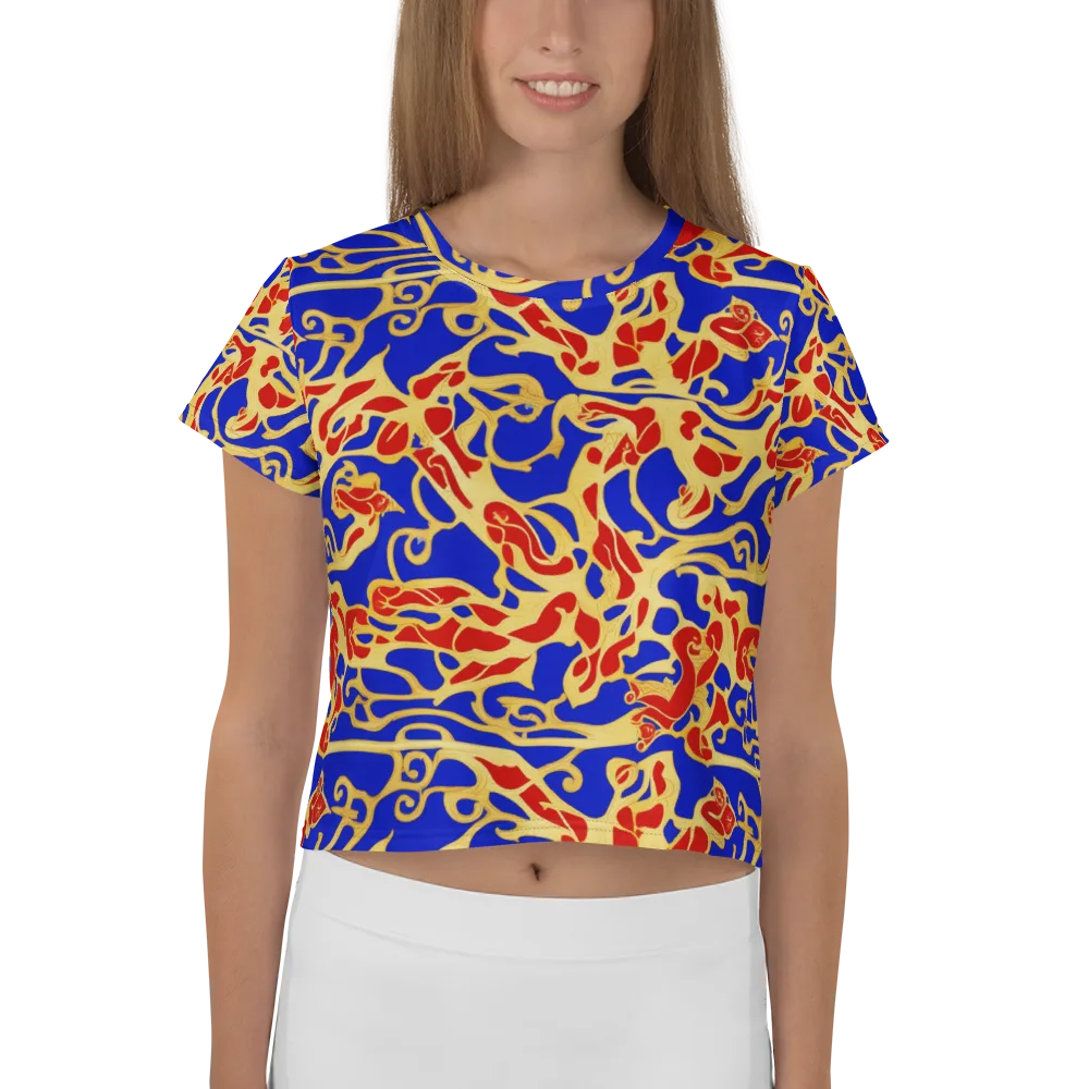 Royal Flame on Crop Tee — Front