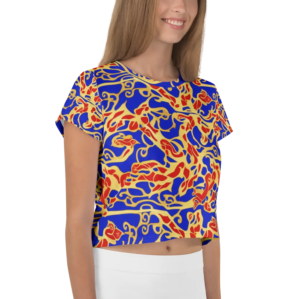 Royal Flame on Crop Tee — Right