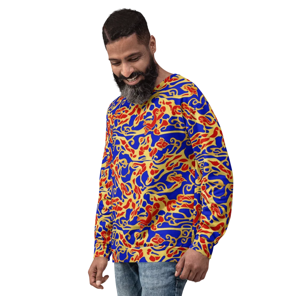 Royal Flame on Sweatshirt — Left Front