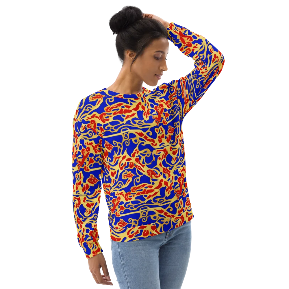 Royal Flame on Sweatshirt — Right Front