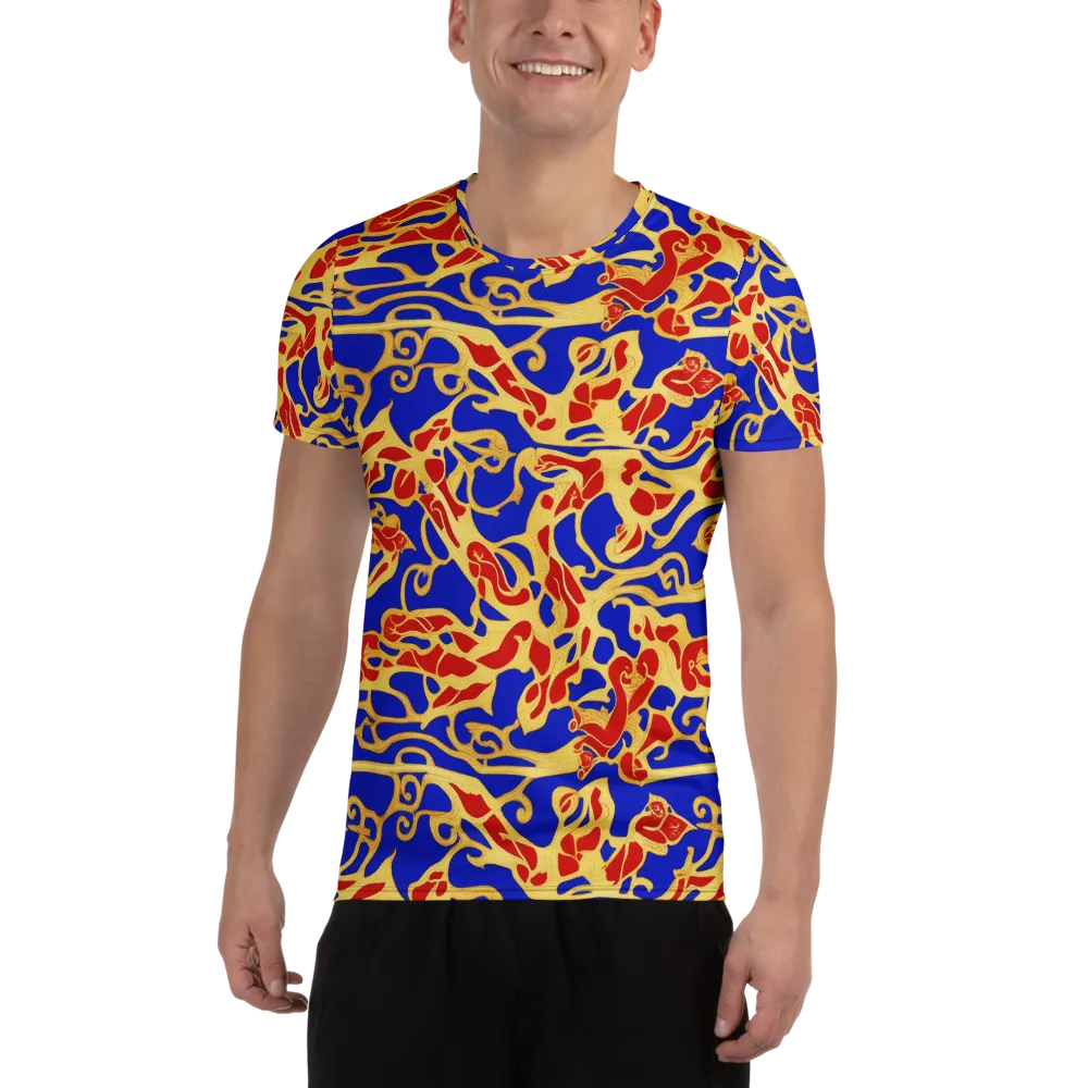 Royal Flame on Men's Athletic T-Shirt — Front