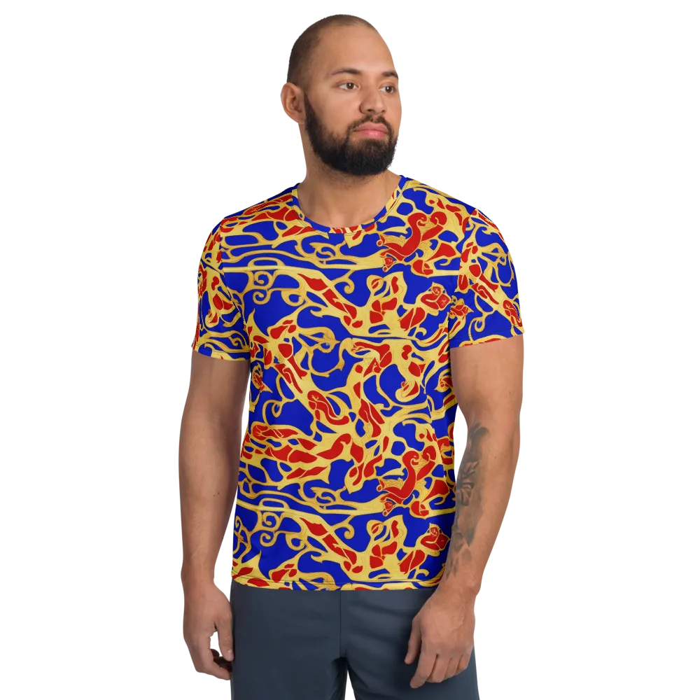 Royal Flame on Men's Athletic T-Shirt — Front