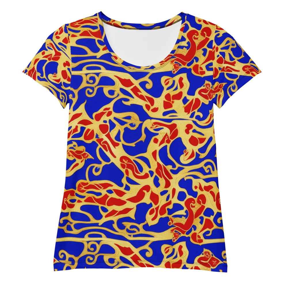 Royal Flame on Women's Athletic T-Shirt — Front