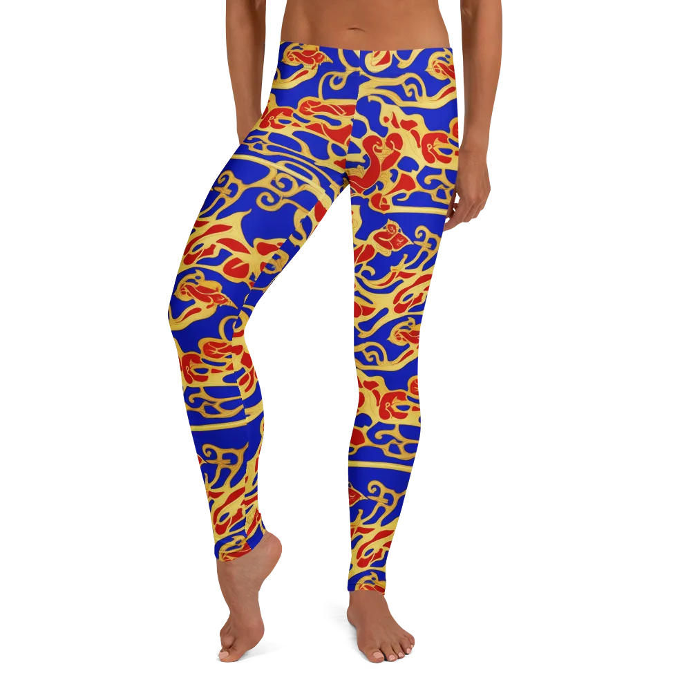 Royal Flame on Leggings — Front
