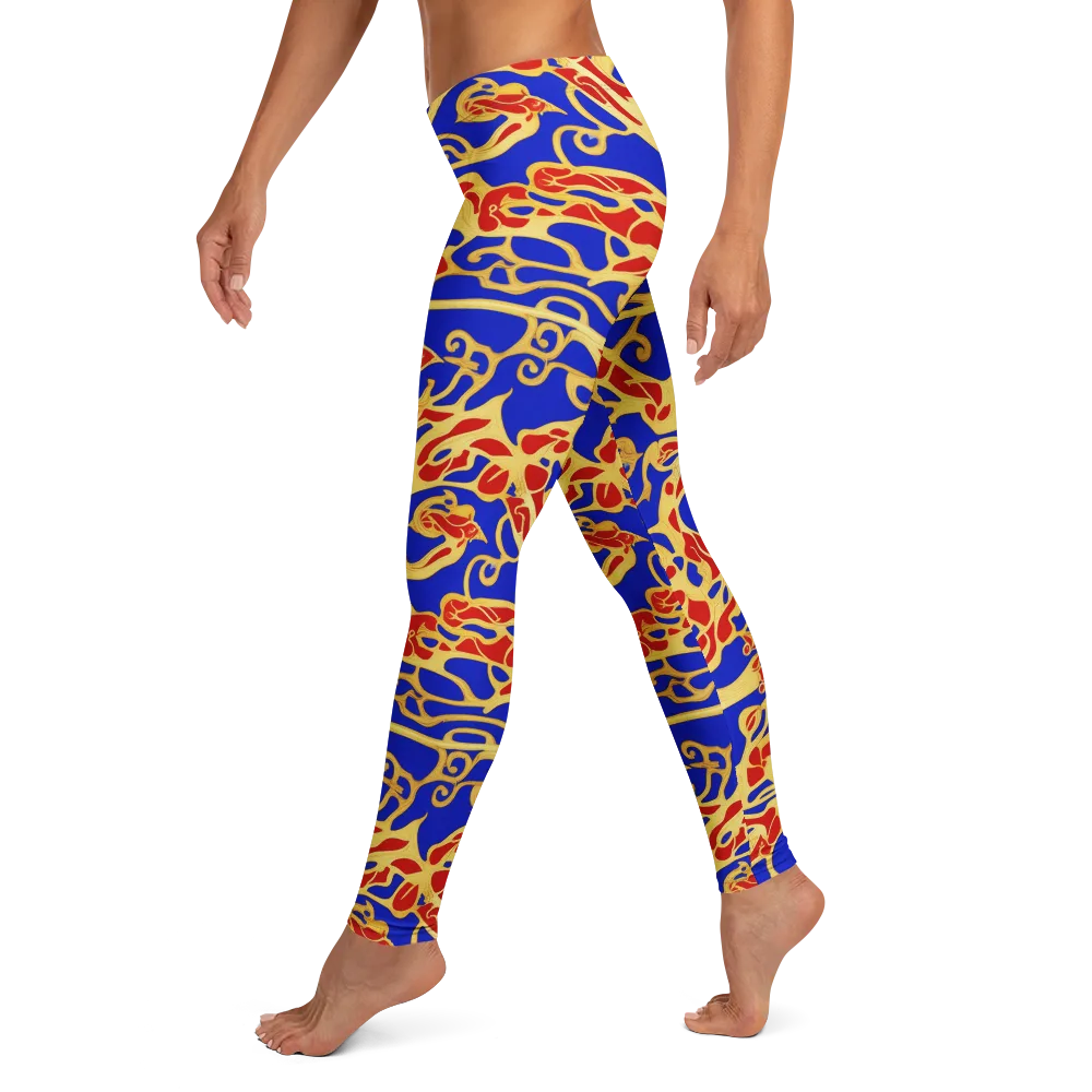 Royal Flame on Leggings — Left
