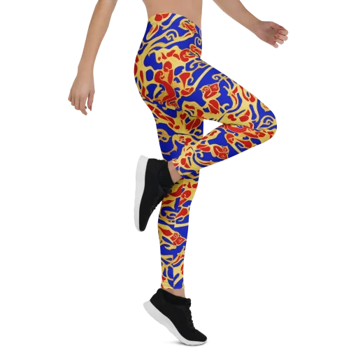 Royal Flame on a Leggings