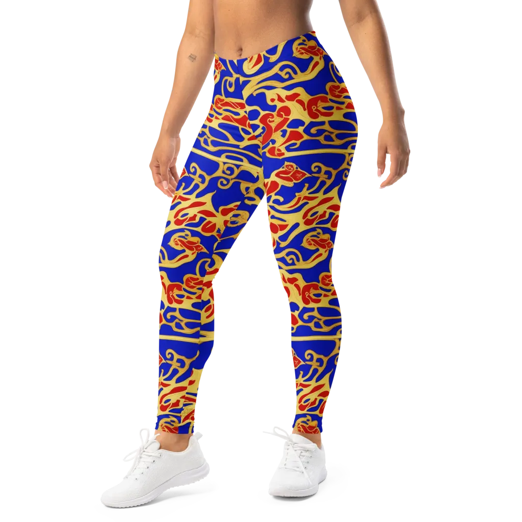 Royal Flame on Leggings — Left Front