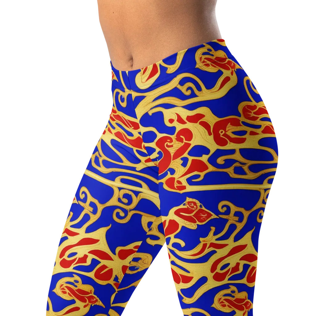 Royal Flame on Leggings — Left Front