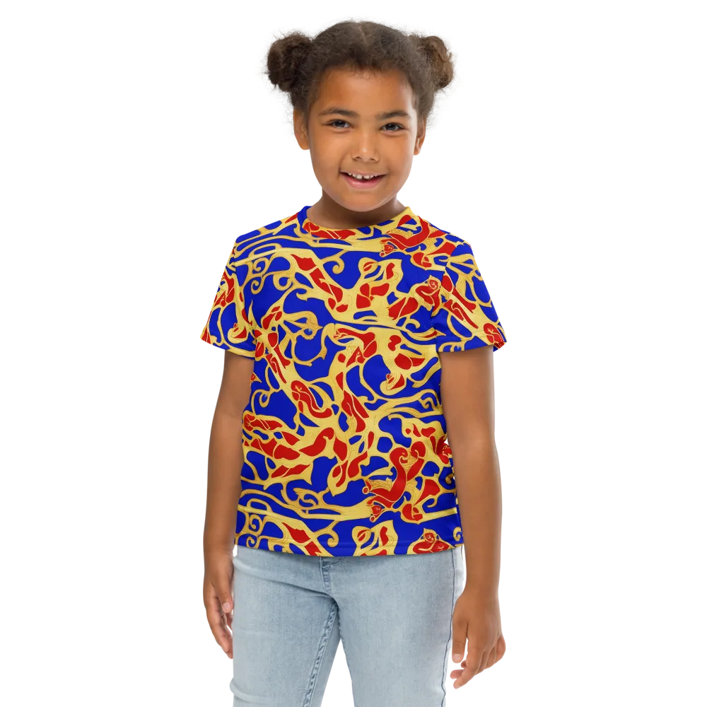 Royal Flame on Kids Crew Neck T-Shirt — Front