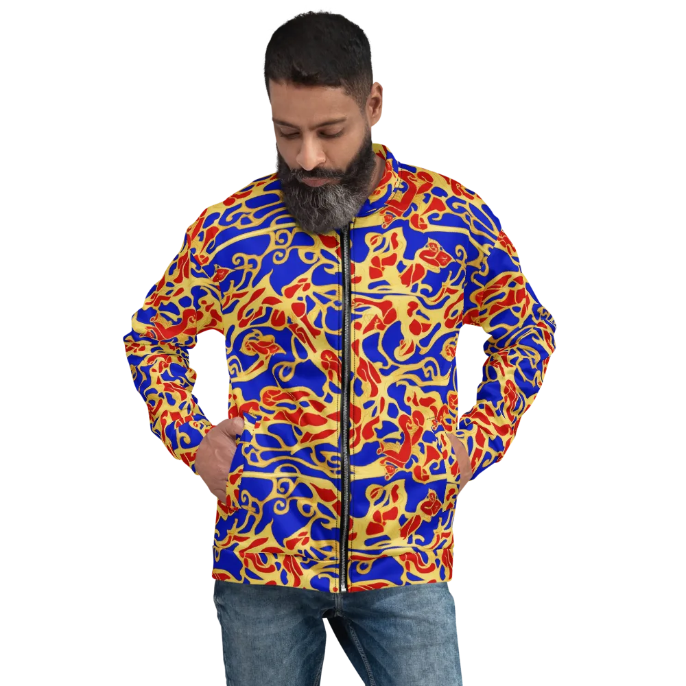 Royal Flame on Bomber Jacket — Front