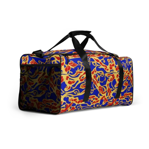 Royal Flame on a Duffle Bag