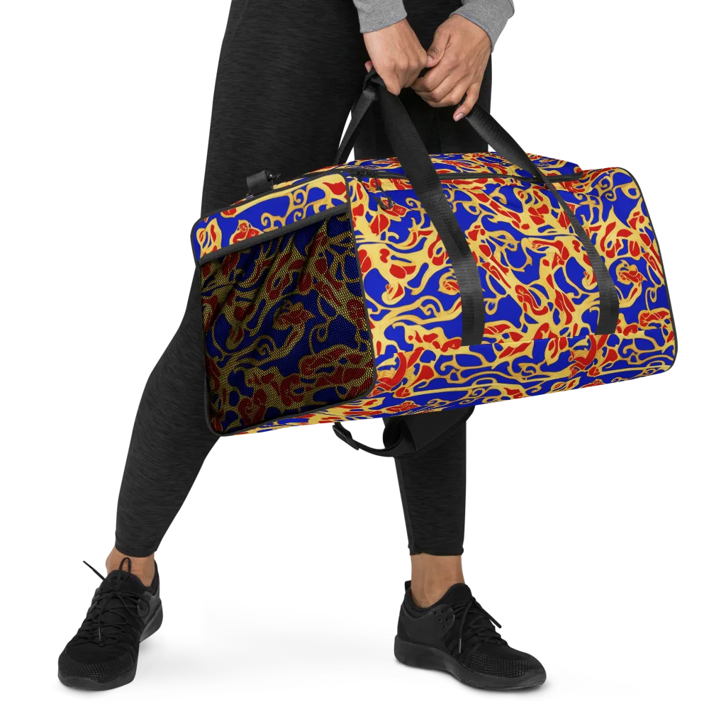 Royal Flame on Duffle Bag — Right Front