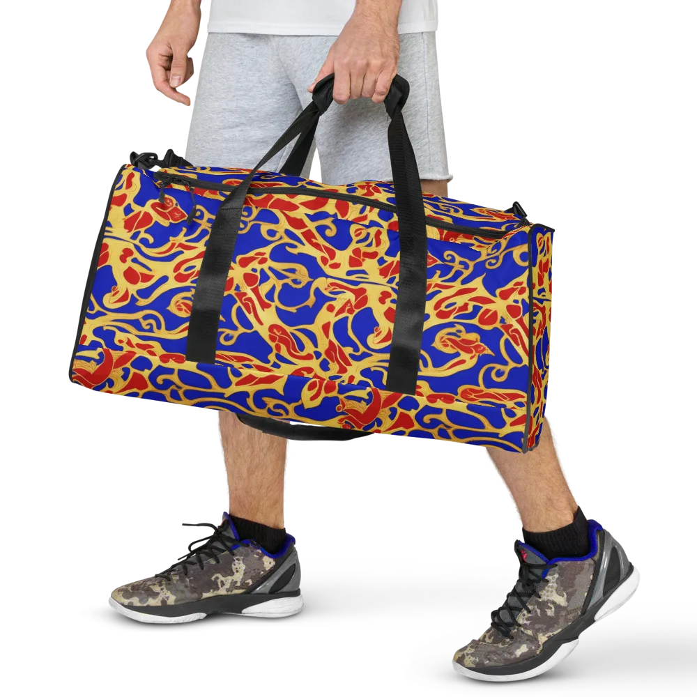 Royal Flame on Duffle Bag — Front