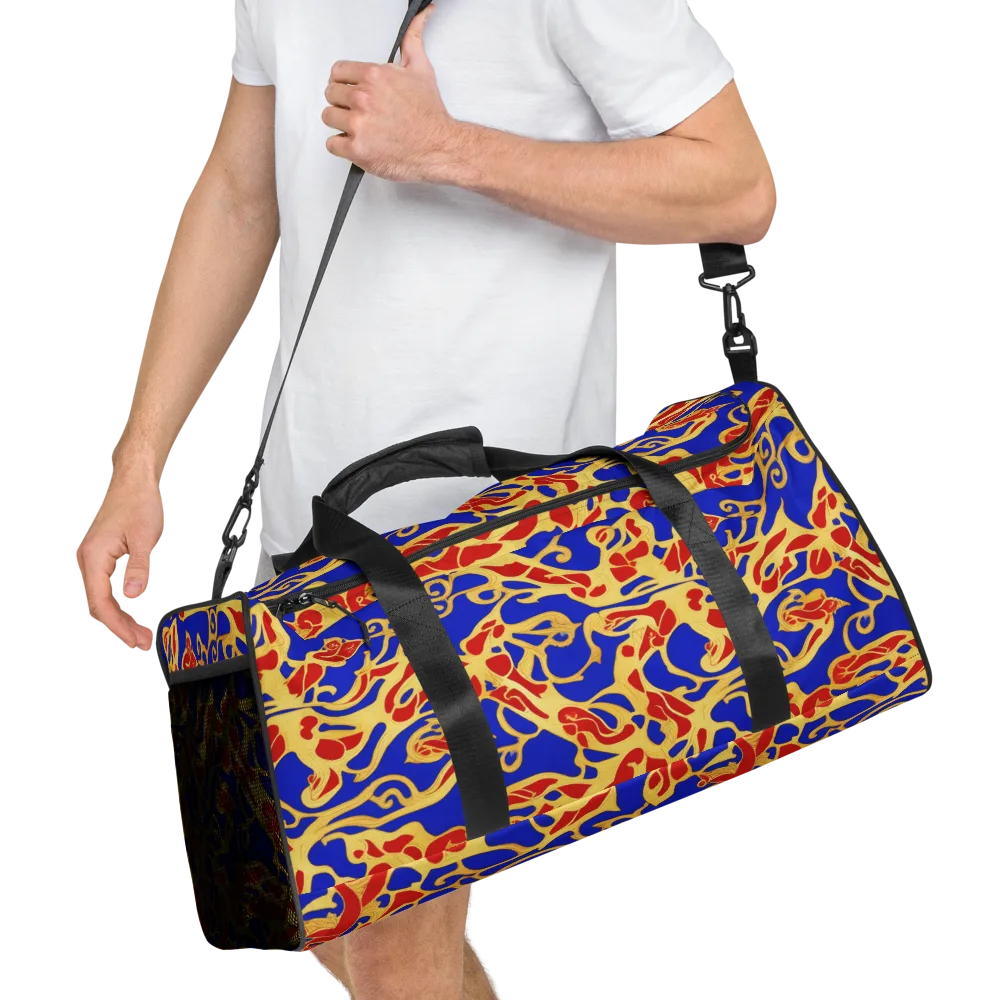 Royal Flame on Duffle Bag — Right Front