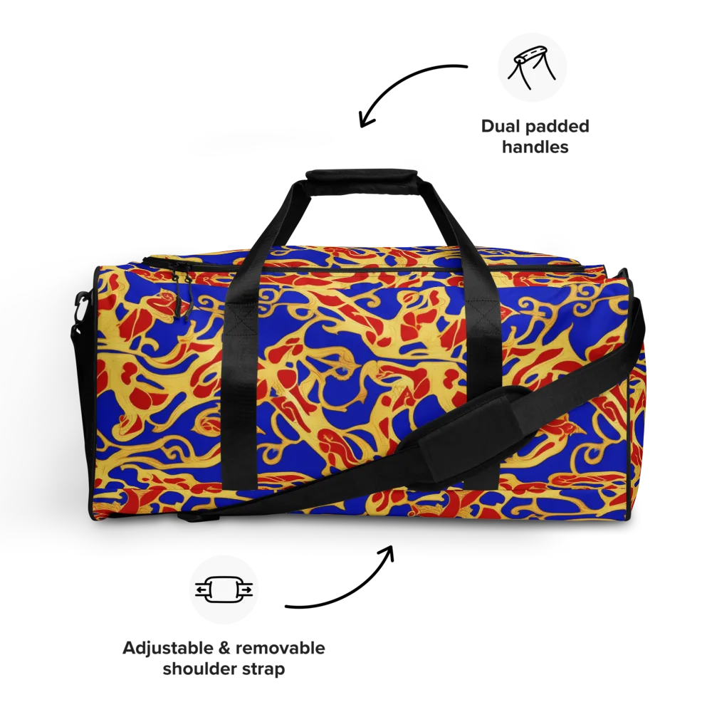Royal Flame on Duffle Bag — Front