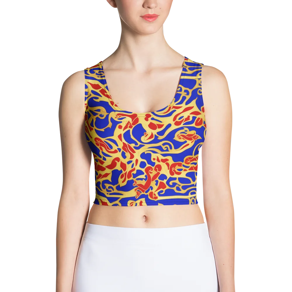 Royal Flame on Crop Top — Front