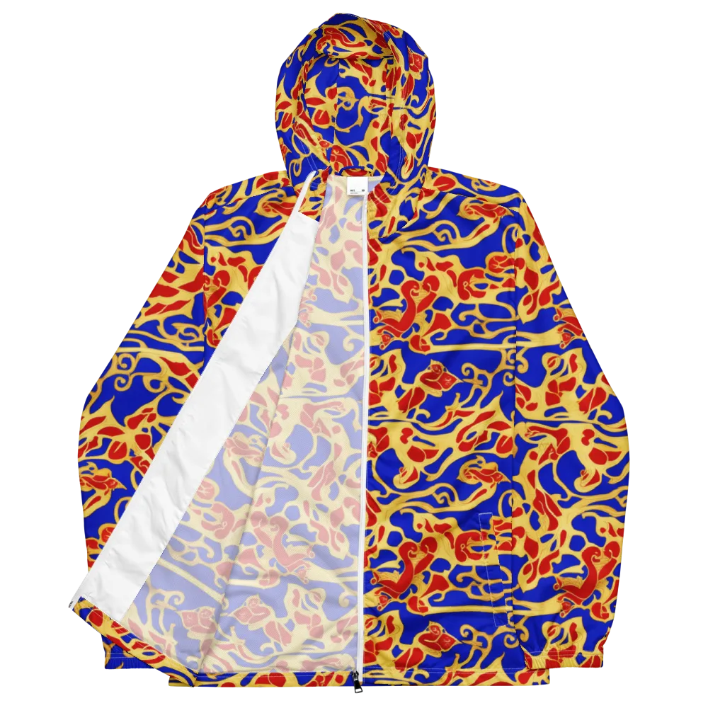 Royal Flame on Men's Windbreaker — Front
