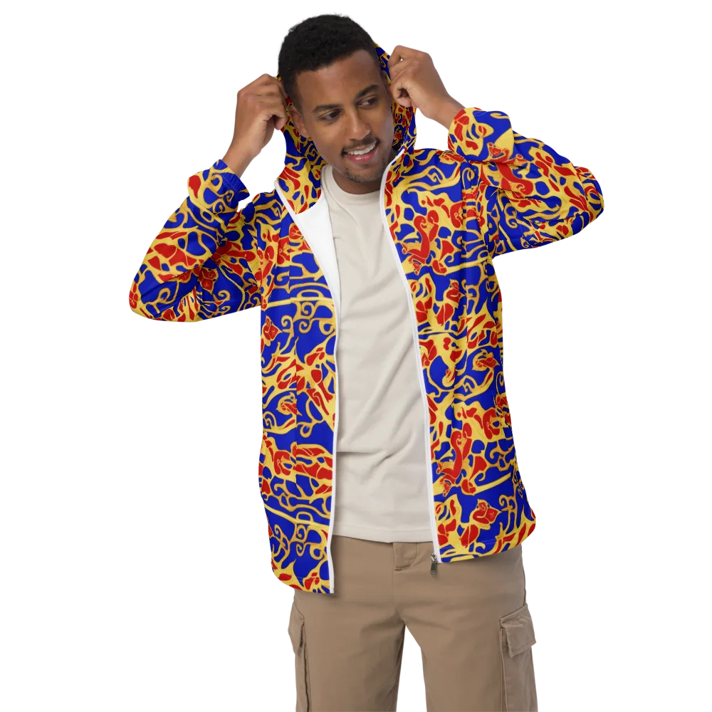 Royal Flame on Men's Windbreaker — Front