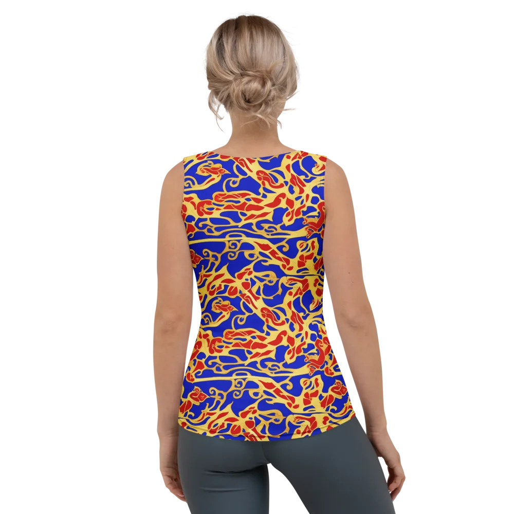 Royal Flame on Women's Tank Top — Back
