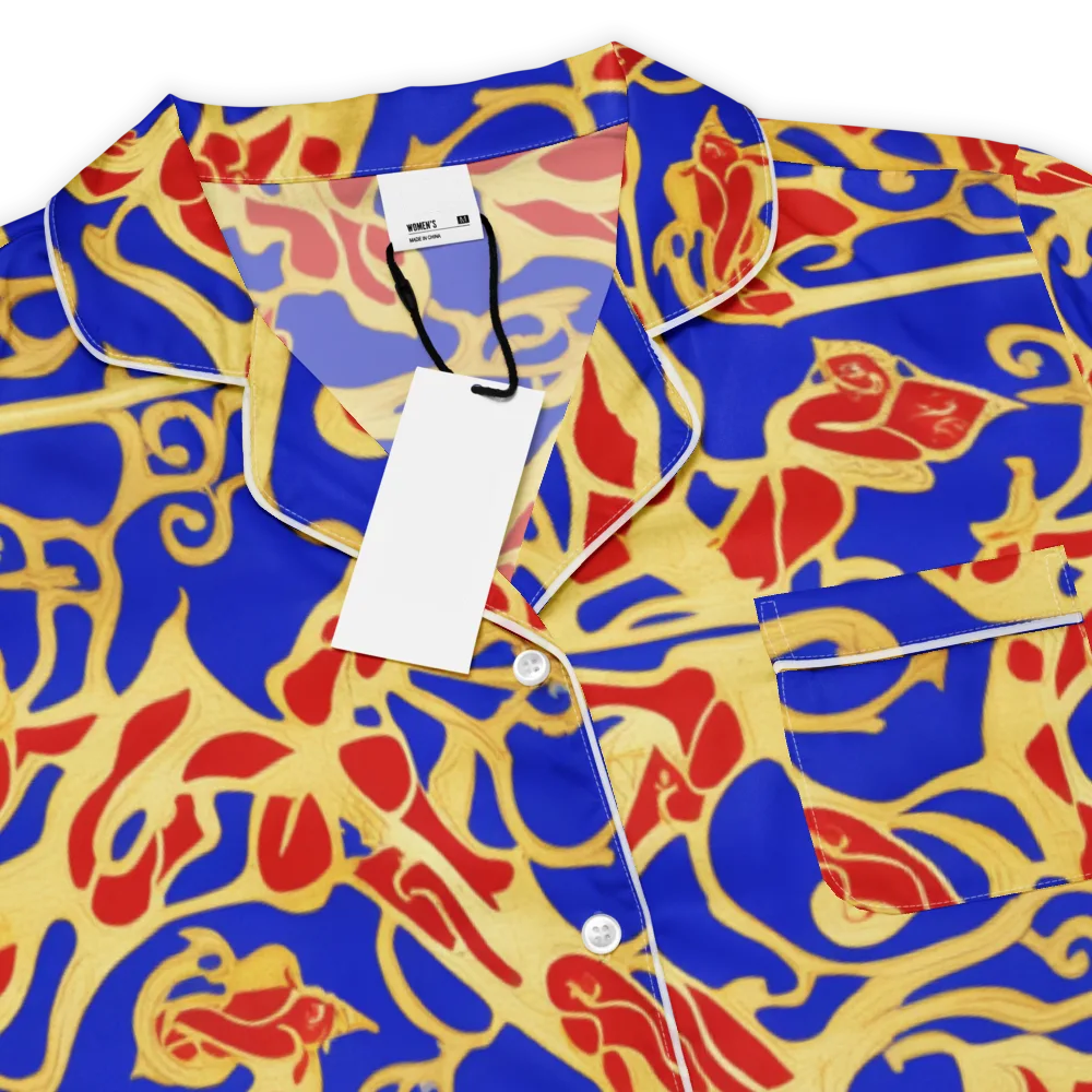 Royal Flame on Women's Short Sleeve Pajama Top — Product details