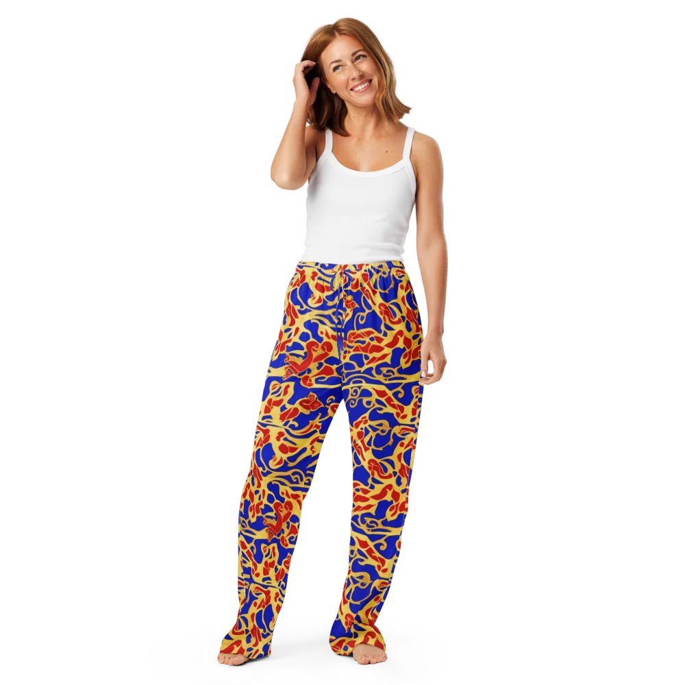 Royal Flame on Women's Pajama Pants — Front