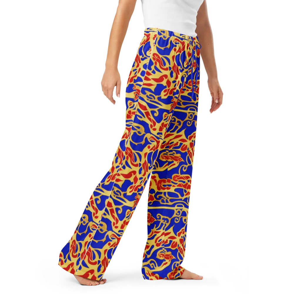 Royal Flame on Women's Pajama Pants — Right Front