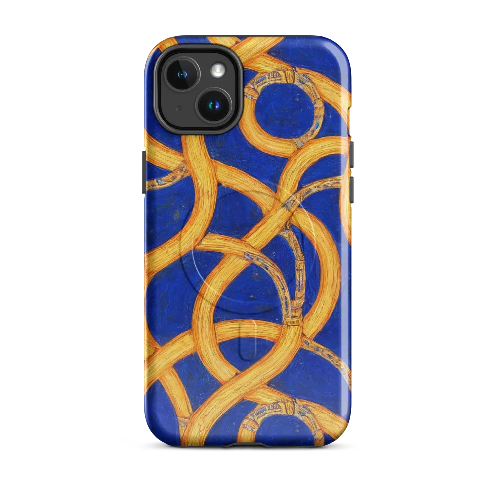 Cobalt Lariat on MagSafe Tough Case for iPhone® — Front