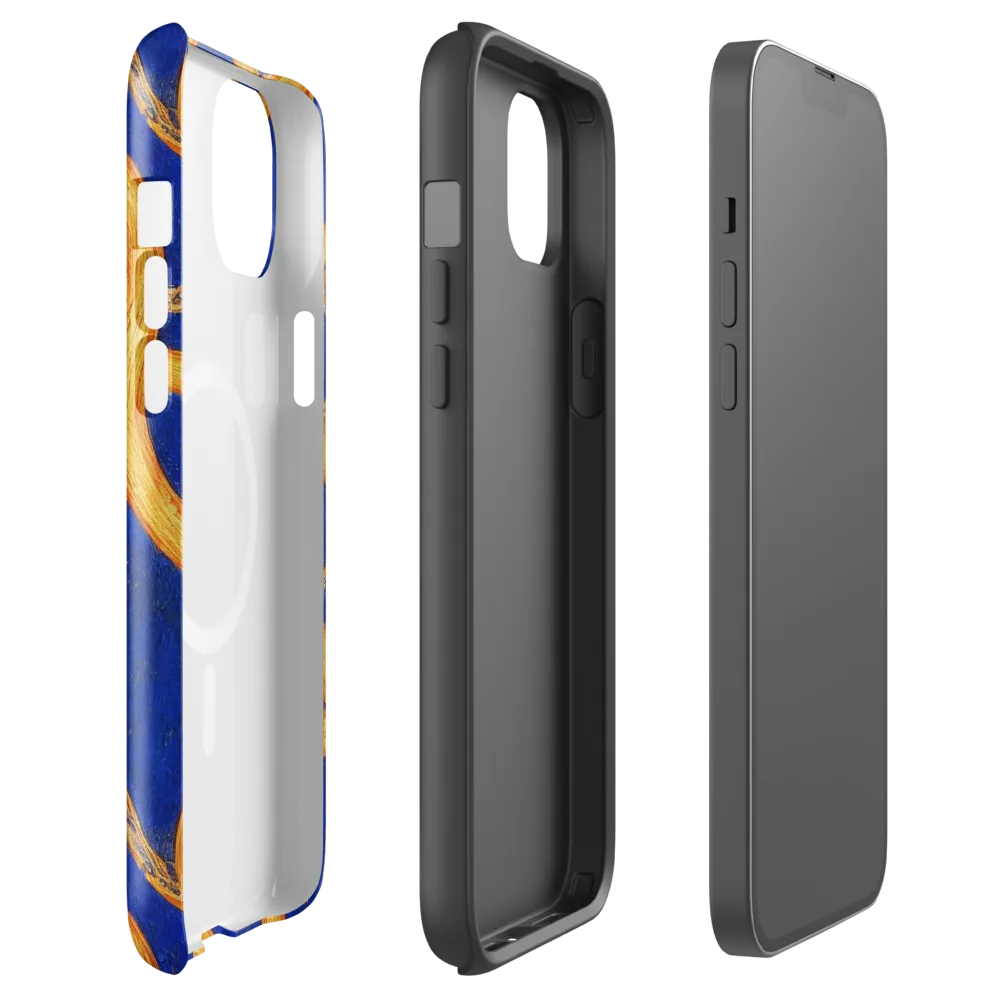 Cobalt Lariat on MagSafe Tough Case for iPhone® — Front