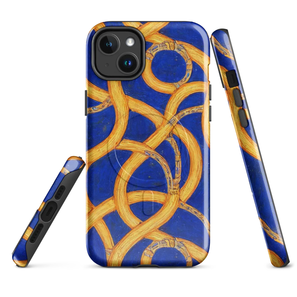 Cobalt Lariat on MagSafe Tough Case for iPhone® — Front