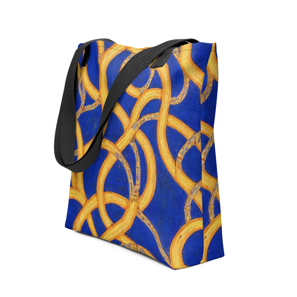 Cobalt Lariat on Tote Bag — Front
