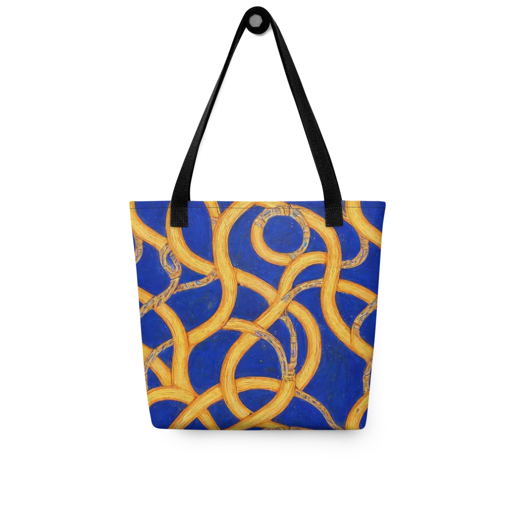Cobalt Lariat on Tote Bag — Front