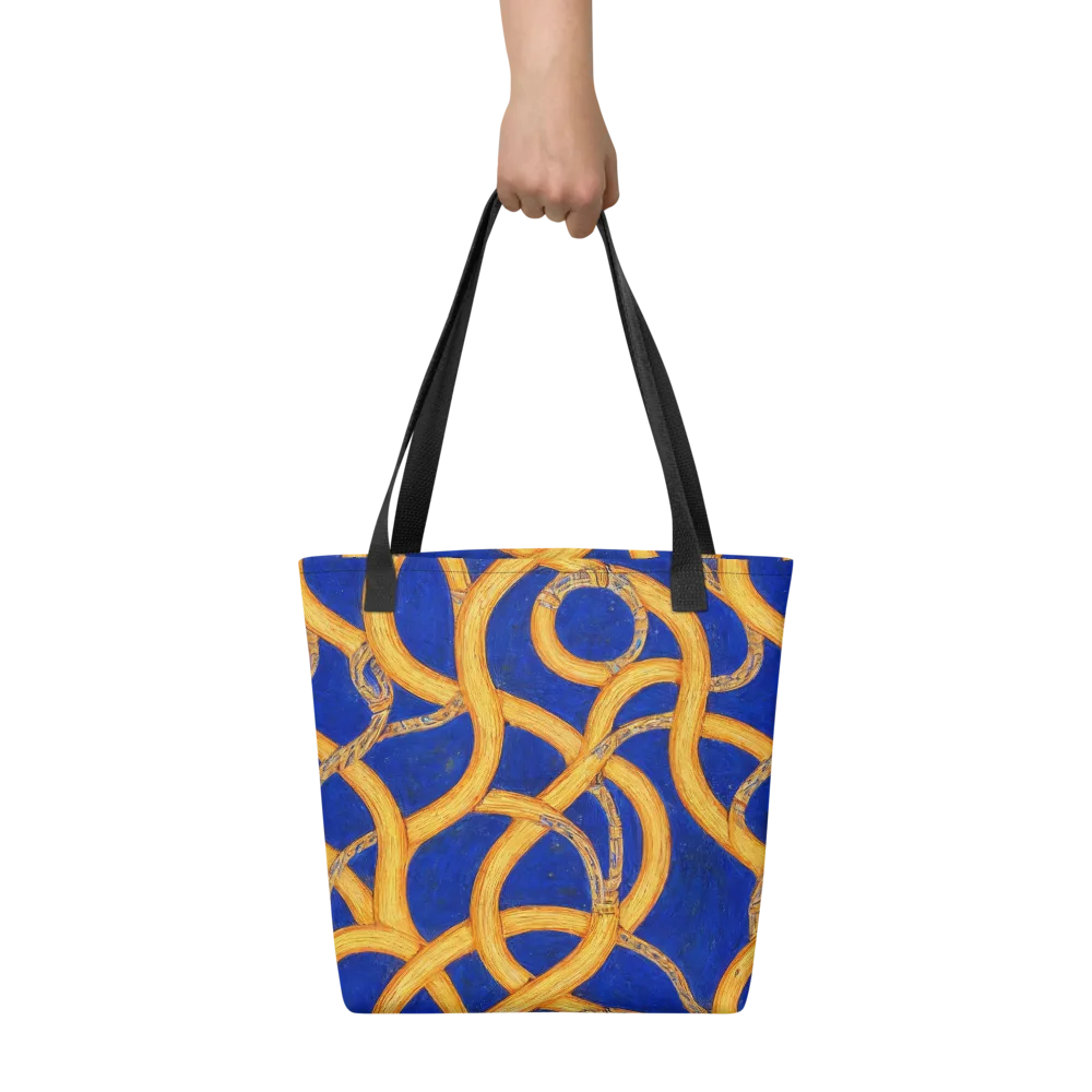 Cobalt Lariat on Tote Bag — Front