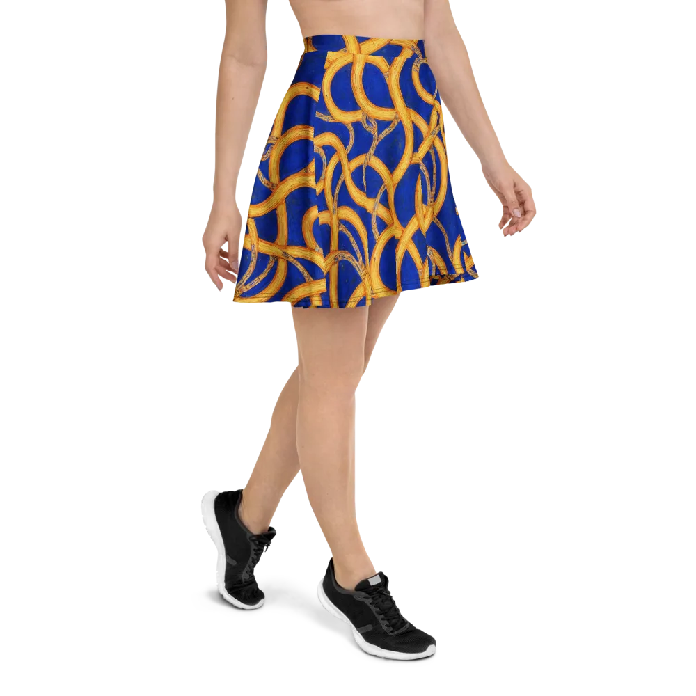 Cobalt Lariat on Skater Skirt — Right
